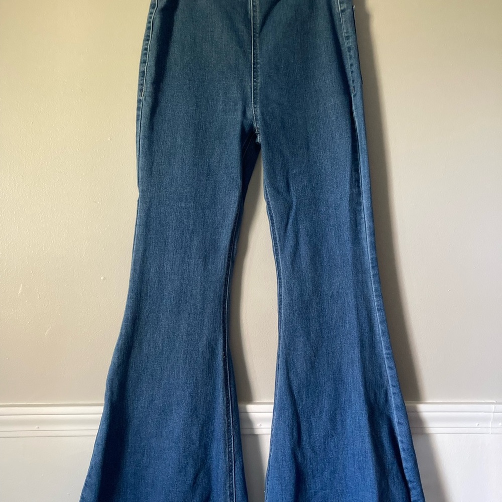 Forever 21 Dark Blue Flare Jeans